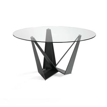 Mesa Comedor Redonda Cristal Angel Cerda 150x150x75