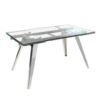 Mesa Comedor Extensible Cristal Angel Cerda 160x90x76