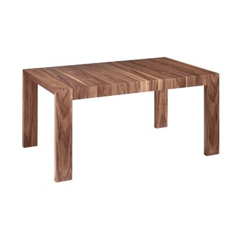 Mesa Comedor Extensible Nogal Angel Cerda 160x100x76