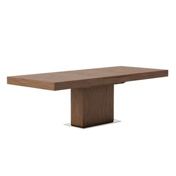 Mesa Comedor Extensible Nogal Angel Cerda 180x100x75