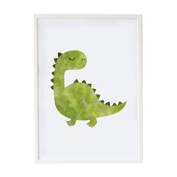 Cuadro Crochetts Multicolor Madera Mdf 33 X 43 X 2 Cm Dinosaurio