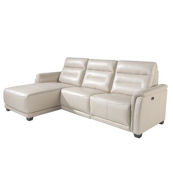 Sofá Chaiselongue (l) Relax En Piel 6155 Angel Cerdá 266 X 164 X 97 Cm.