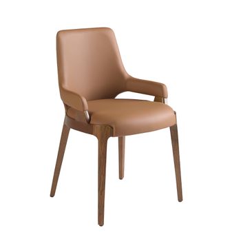 Silla Polipiel Marrón 4136 Angel Cerdá 51 X 58 X 79