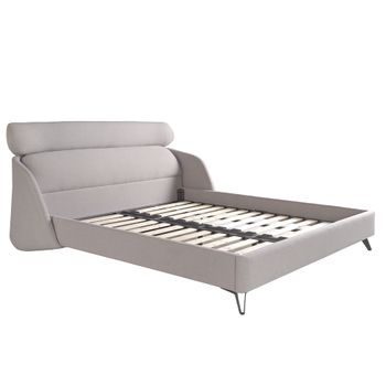 Cama Tela Color Gris Claro 7161 Angel Cerdá 207 X 250 X 102