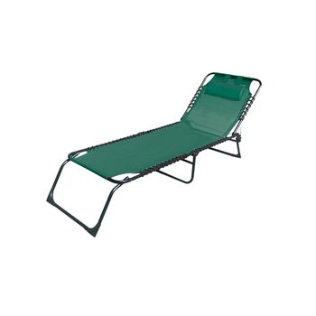 Marbueno Summer Tumbona Plegable Acero Con Cojin  190x58x27 Cm Marron