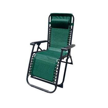 Marbueno Summer Tumbona Plegable Acero Con Cojin  90x66x108 Cm Gravedad Cero Verde