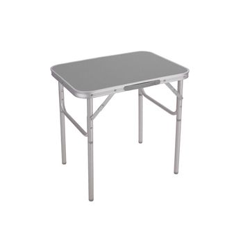 Mesa Plegable Ajustable, 120x60x58/74 cm, Blanco