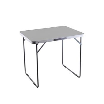 Mesa de camping plegable de acero - (70x60x120, Marrón)