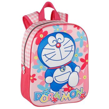 Mochila Luces 3d Doraemon 32cm