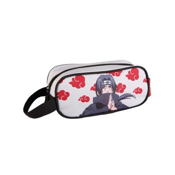 Naruto Estuche Escolar Itachi - Toybags - Gamer Case - Diseño Con Asa Lateral - Portatodo Con 1 Compartimento - Interior Forrado Y Cierre De Cremallera - 10 × 24 × 8 Cm