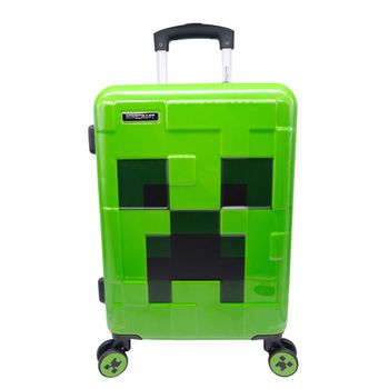 Minecraft Trolley Cabina. 4 Ruedas. Material Policarbonato Termoformado. Candado Tsa.