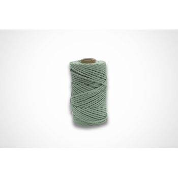 Bobina De Macramé Premium, Grosor 4mm - 400g, Color Verde, Hilo De Algodón 100% Natural, Ideal Para Tejido Y Artesanía