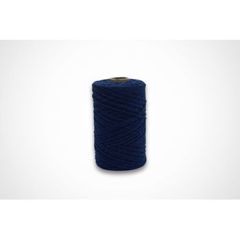 Bobina De Barbante Premium 2.2mm - 400g, Color Azul, Cordón De Algodón Resistente Para Tejido Y Manualidades