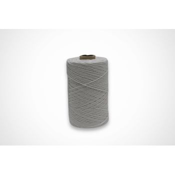 Bobina De Barbante Premium 2.2mm - 400g, Color Blanco, Cordón De Algodón Resistente Para Tejido Y Manualidades