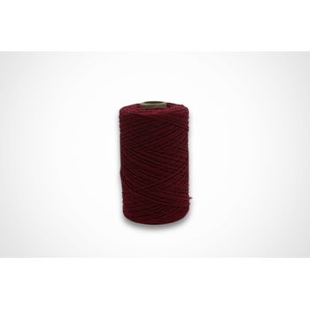 Bobina De Barbante Premium 2.2mm - 400g, Color Rojo, Cordón De Algodón Resistente Para Tejido Y Manualidades