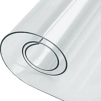 Hule Mantel Transparente Comedor Y Cocina Pvc 60 Micrón 140 X 100 Cm