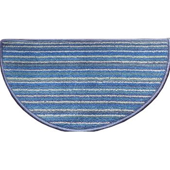 Alfombra Cocina Lavable Antideslizante Base Tpr Semiluna Azul 33x58cm