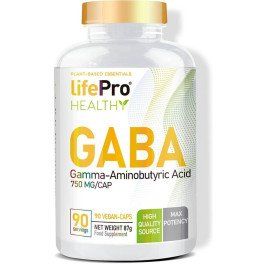 GABA 750mg 90 Vegan caps - LIFE PRO