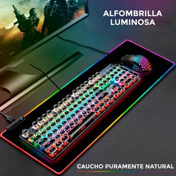 Alfombrilla Gaming Extendida Phoenix Tamaño 90 X 38 Para Teclado Y