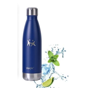 Botella Térmica Acero Inoxidable Worpin - Termo 750 Ml. Azul Marino