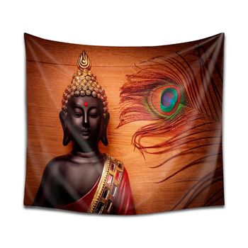 Dekoarte Tp31 - Tapiz Moderno Poliéster 100% |  Estilo Buda | 150x130cm