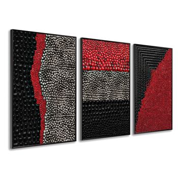 Cuadros Decoracion Modernos Nature Geometrica 50x70 Cm X3 Piezas - Cuadros  Con Marco Incluido - Dekoarte con Ofertas en Carrefour