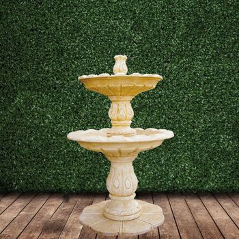 Peaktop Fuente De Agua Grande Exterior De Cascada Para Jardín O Patio  Rj-19048-e con Ofertas en Carrefour