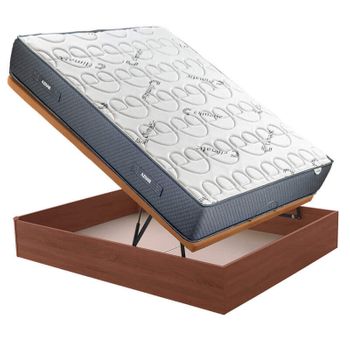 Pack canapé abatible madera 19 y colchón Civic de Dormilón con almohada  135x200 - Colchones Vela