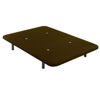 Base Tapizada Sin Patas 3d Oxigen Chocolate 150×190