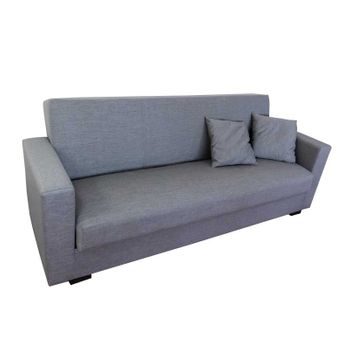 Sofá Cama Italiano Mónaco 3 Plazas 200x96cm Tela Antimanchas Color Gris con  Ofertas en Carrefour