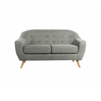 Sofa 2 Plazas Marte (color: Gris)