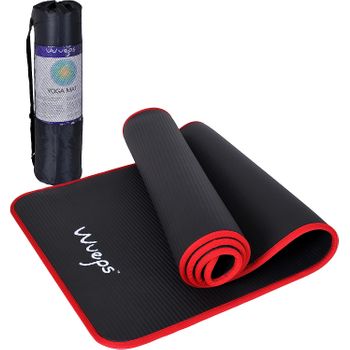 Esterilla De Yoga Y Pilates Gruesa Con Bolsa De Transporte, Rojo Bonplus  con Ofertas en Carrefour