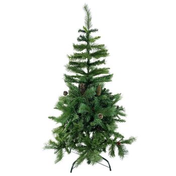 164043 Árbol De Navidad 150h Cm 504 Ramas Plegables En Abeto Artificial De Pvc