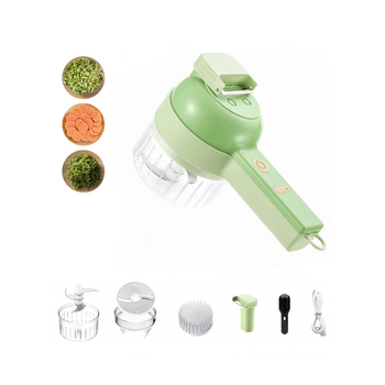 Triturador De Verduras Recargable Y Pelador Magic Select - Verde