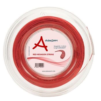 Cordaje De Tenis Hexagon 5 String Rollo 200m 1.25 Rojo