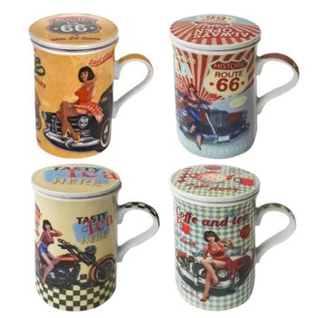 Mug Route 66 4 Unidades Signes Grimalt By Sigris