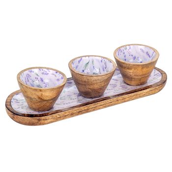 Bandeja Lavanda Con Bowls Signes Grimalt By Sigris