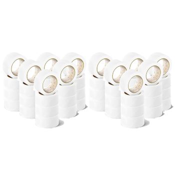 Ofituria Cinta Adhesiva, Color Blanco, Cinta Para Embalaje Y Organizar Tus Cajas Y Envíos, Precinto De Varios Colores Vibrantes 66 Mt X 48 Mm (48 Und. - Blanco)