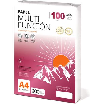 Folios A4 100gr 200 Hojas, Papel Multiusos Para Impresora, Folios Para Impresoras Láser Y De Inyección, Fotocopiadora, Para Uso Oficina, Material Escolar, Paquete De Folios - Ofituria