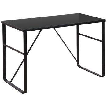 Mesa Escritorio Con Ruedas 80x50x132 Cm Negro con Ofertas en Carrefour