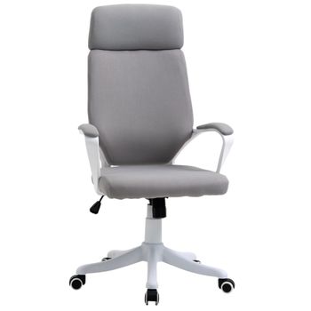 Silla Oficina De Espuma Poliéster Pp Nylon Vinsetto 63x65x120 Cm-gris