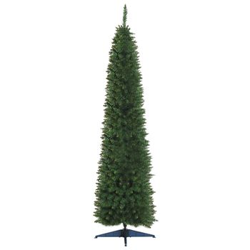 Árbol Navidad 390 Ramas De Metal Pvc Plástico Homcom Ø60x210cm-verde