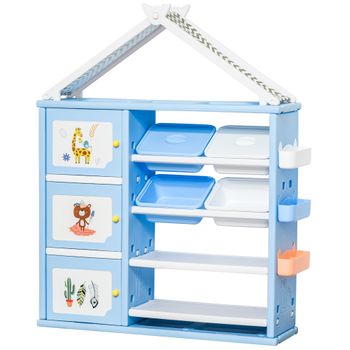 Estantería Infantil De Melamina Madera Pino Homcom 58x30x93cm-natural con  Ofertas en Carrefour