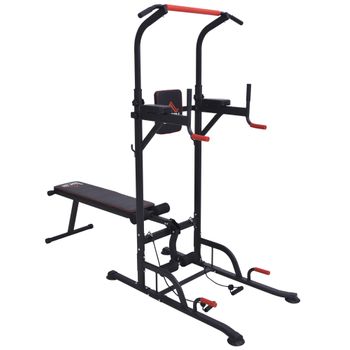 Barra De Musculación Para Pared Homcom Acero 93,5x65x17 Cm, Negro con  Ofertas en Carrefour