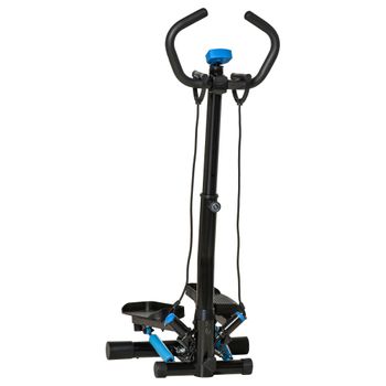 Máquina De Step Stepper Homcom Acero Abs, 55x53x118-128 Cm, Negro