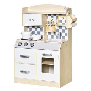 Cocina De Madera Infantil 69x30x85 Cm Blanco - Cocinas Infantiles De  Juguete Para Niños con Ofertas en Carrefour