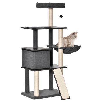 Arbol Rascador Para Gatos De Terciopelo Y Cuerda Cubo 30,5x30,5x48 Cm con  Ofertas en Carrefour