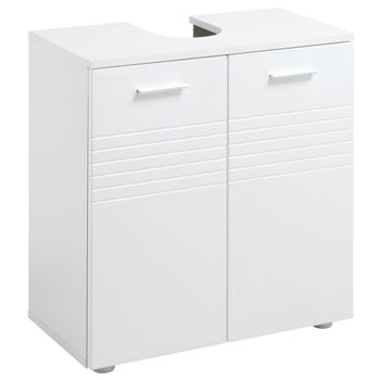 Mueble Para Debajo Del Lavabo De Melamina Homcom 60x30x62,5 Cm-blanco