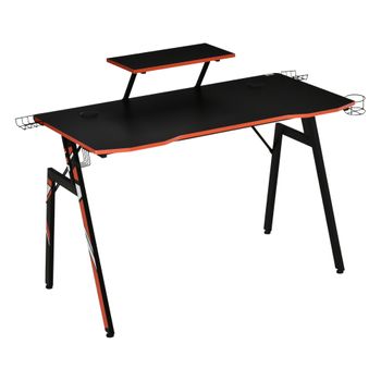 Mesa Gaming Play Melamina Miroytengo 136x86x56 Cm - Negro con Ofertas en  Carrefour