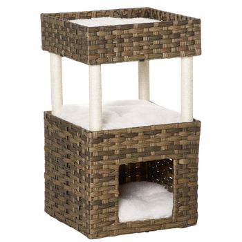 Hamaca Para Gatos Con Patas, Poliester Y Madera, 53x48x13 Cm con Ofertas en  Carrefour